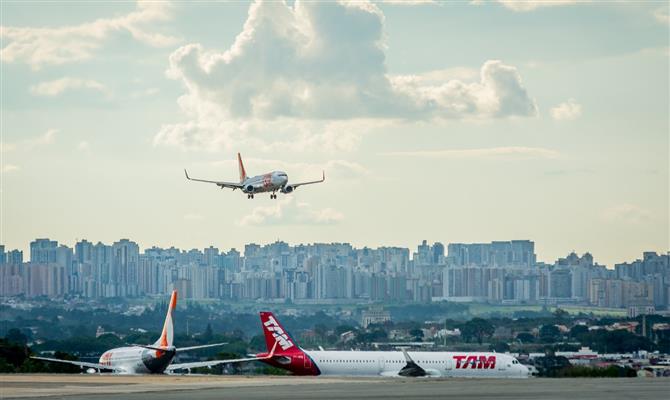 No início, a autorização para recebimentos de pousos e decolagens em Brasília era de 44 movimentos por hora